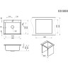 Кухонная мойка GRANULA ESTETICA ES-5804 алюминиум 5804 ALYUMIHIYM